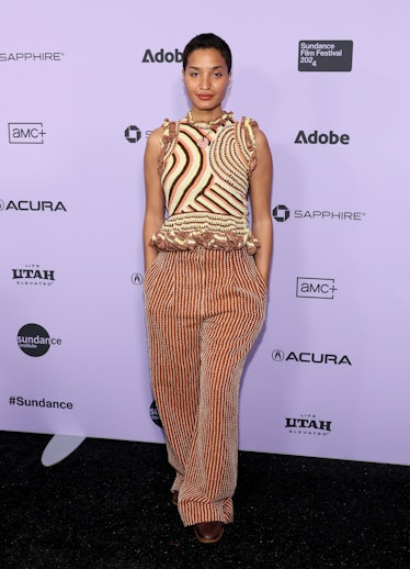 Indya Moore attends the "Ponyboi" Premiere during the 2024 Sundance Film Festival at Library Center ...