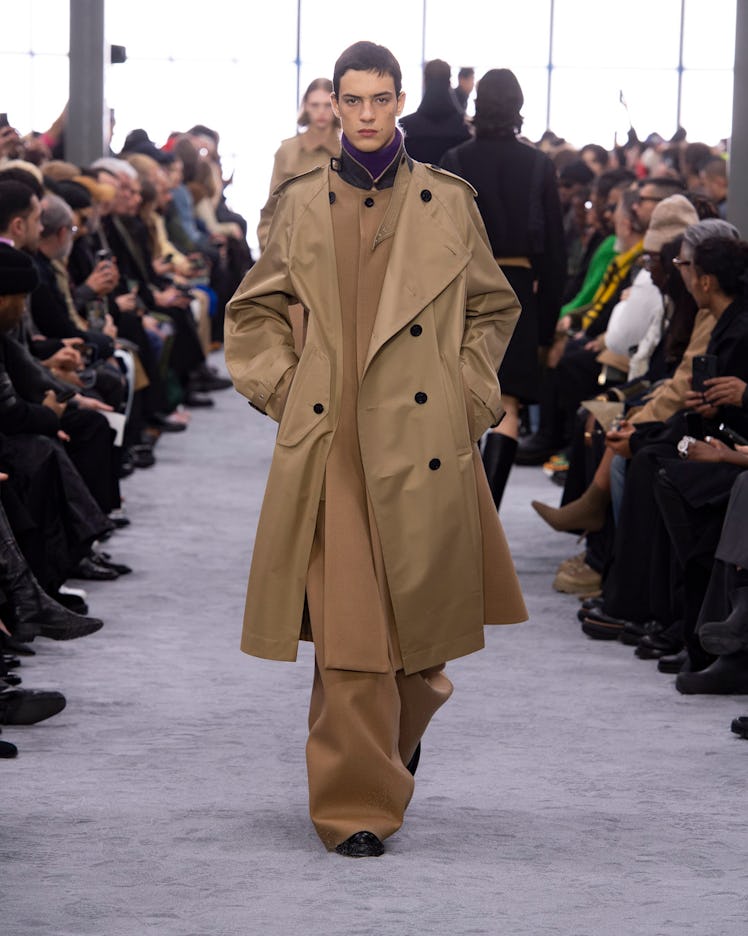 a look from sacai fall 2024 men's collection