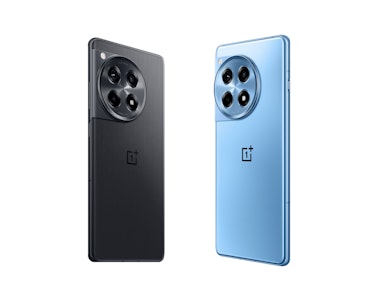 The OnePlus 12R in Iron Gray (left) and Cool Blue (right) has been announced for the U.S. release on...