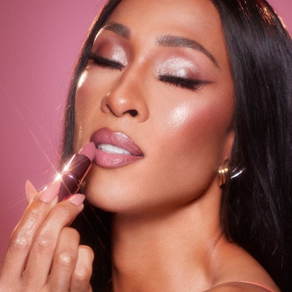 Michaela Jaé Rodriguez pink lipstick in Charlotte Tilbury ad