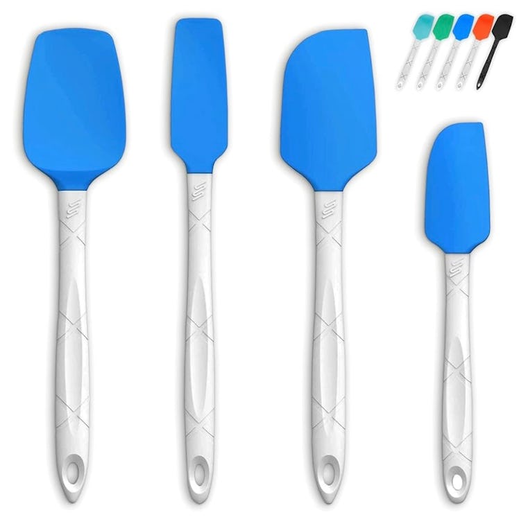  KITCHEN WORLD Silicone Spatula - 4 Pieces