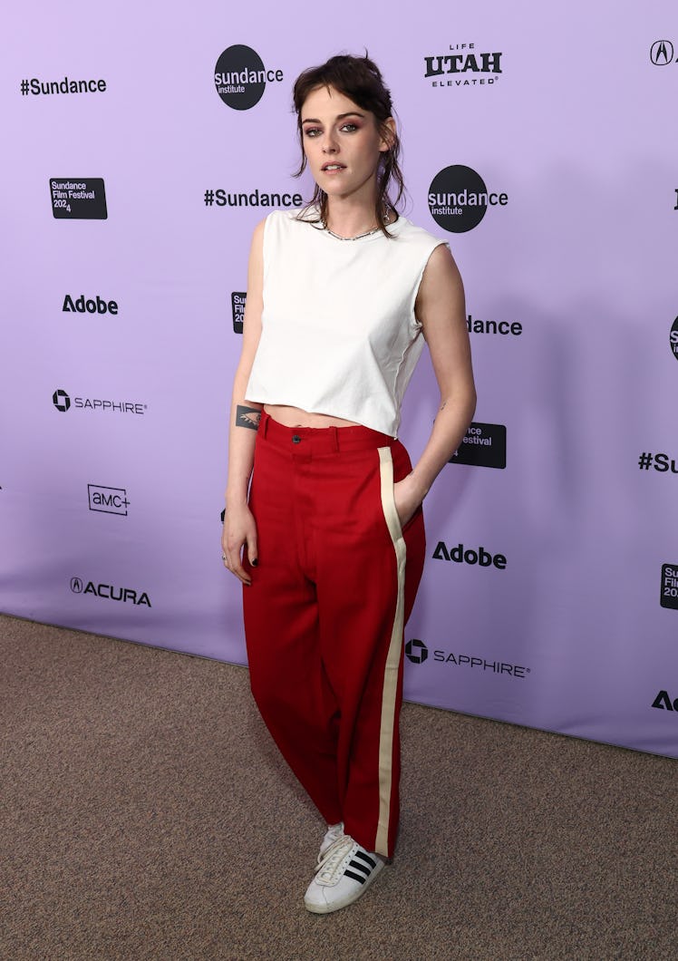Kristen Stewart attends the "Love Lies Bleeding" Premiere during the 2024 Sundance Film Festival at ...
