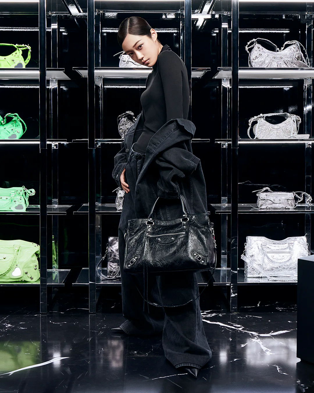 Devon Lee Carlson Stars In Balenciaga's Le City Bag Campaign