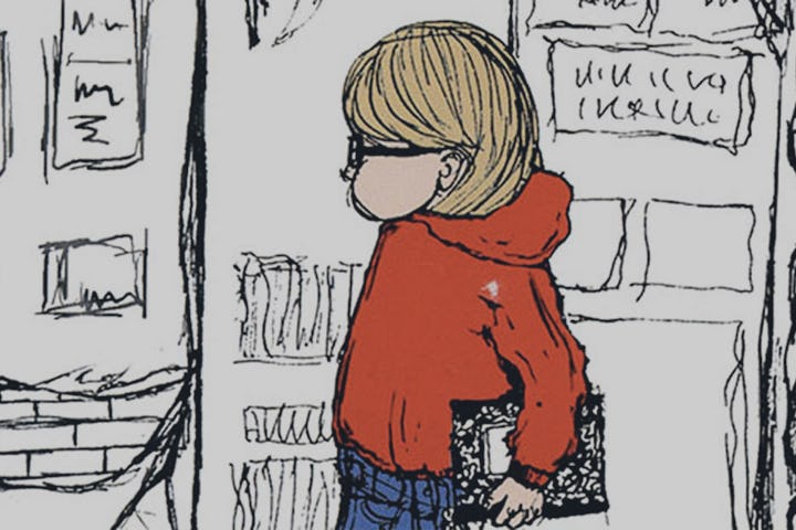 Detail of original cover of Harriet the Spy