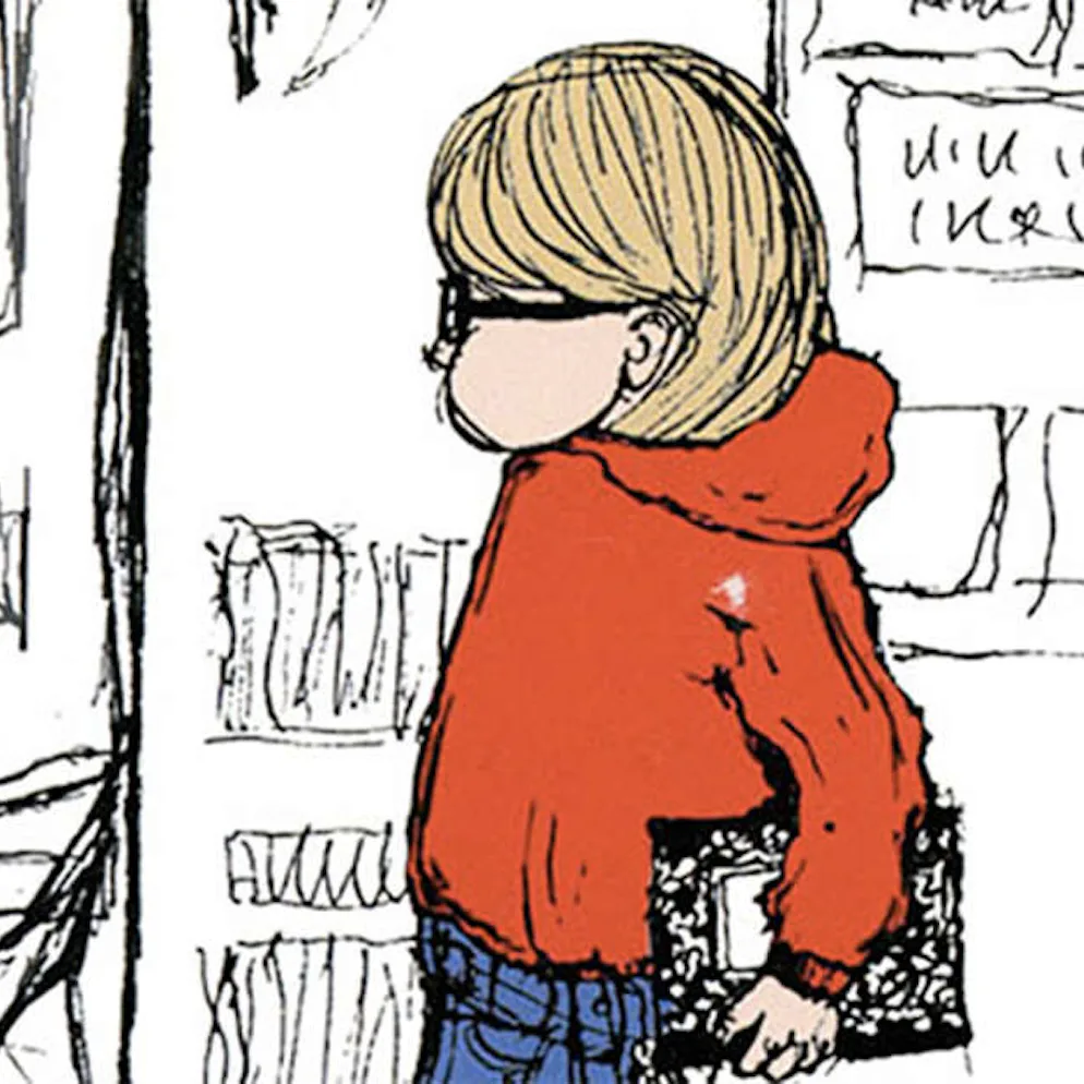 Detail of original cover of Harriet the Spy