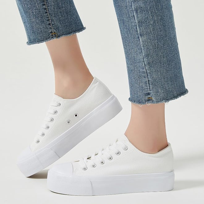 SERNIAL White Platform Sneakers