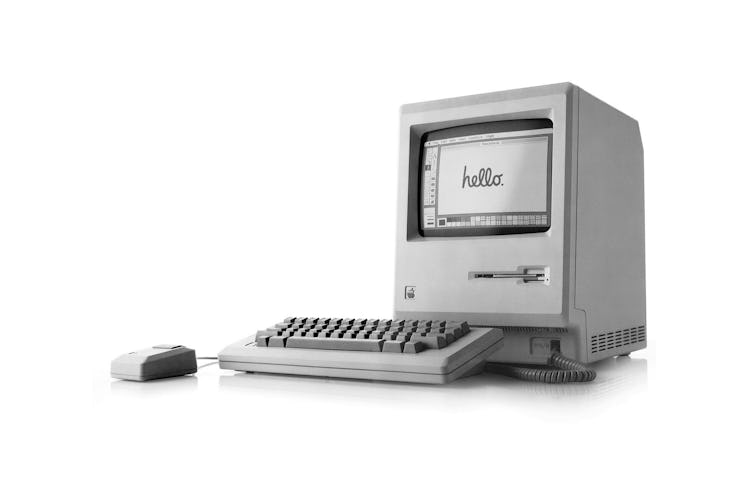 UNSPECIFIED - MARCH 31:  1st Apple Macintosh (Mac) 128K computer, released january 24, 1984 by Steve...