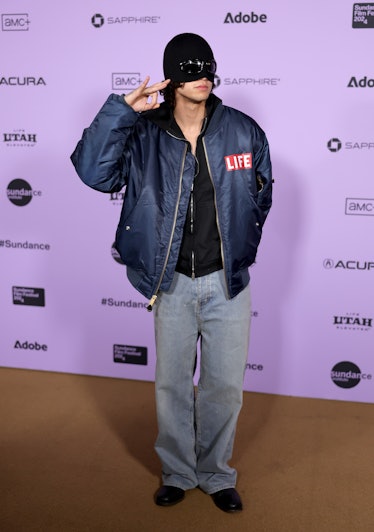 Dominic Fike attends the "Little Death" Premiere during the 2024 Sundance Film Festival at Egyptian ...