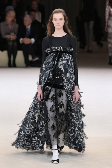 A model walks the runway during the Chanel Haute Couture Spring/Summer 2024 show as part of Paris Fa...