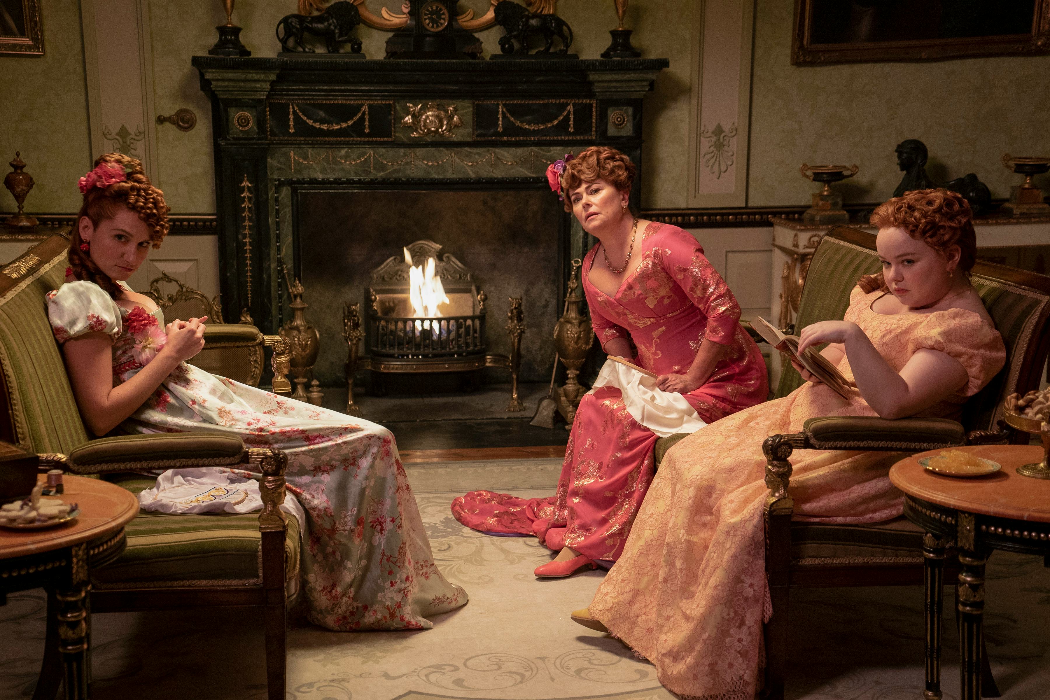 The Featheringtons on &lsquo;Bridgerton.&rsquo; Photo via Netflix