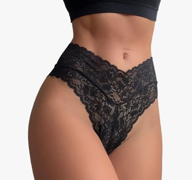 Milumia Floral Lace Mid-Rise Underwear