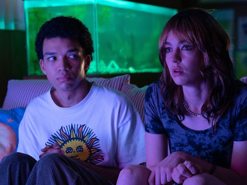 Justice Smith and Brigette Lundy-Paine in I Saw The TV Glow