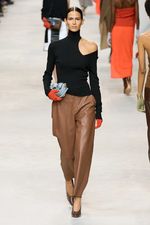 How To Style Leather Trousers, According To The Runways