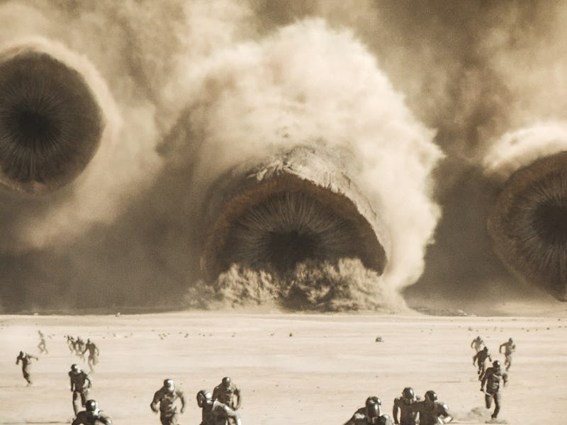 Sandworms in 'Dune: Part Two.'