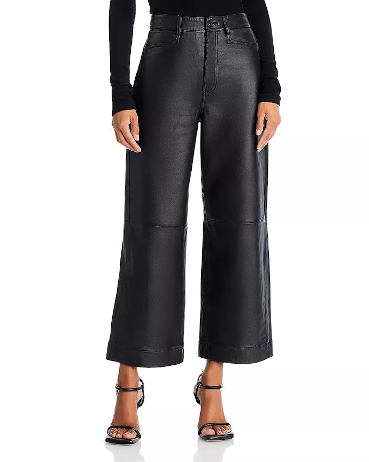 Leather Culotte Pants