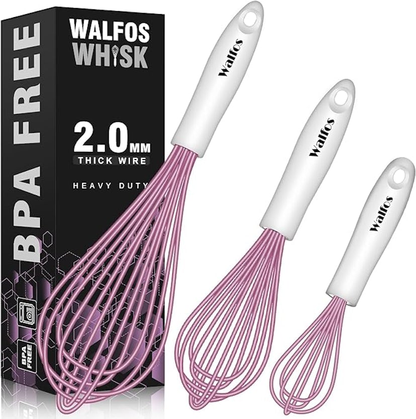 Walfos Silicone Whisks (3-Pack)