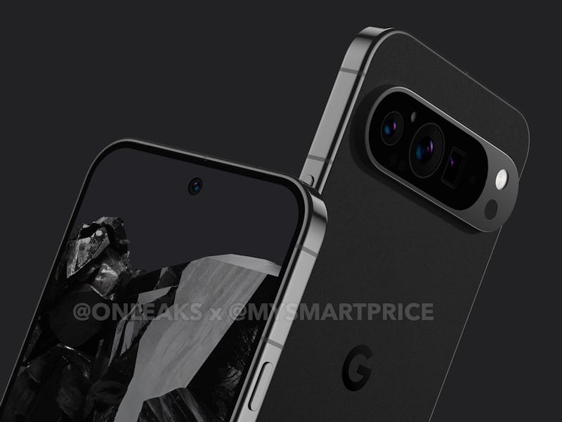 Leaked renders of Google Pixel 9 Pro by OnLeaks