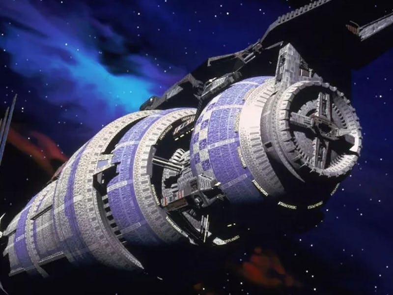 The space station Babylon 5 in 'Babylon 5.'