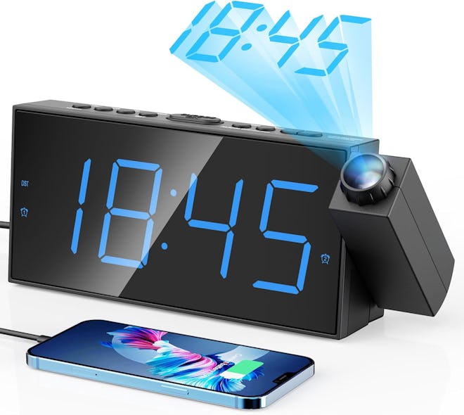 Mesqool Digital Projection Alarm Clock