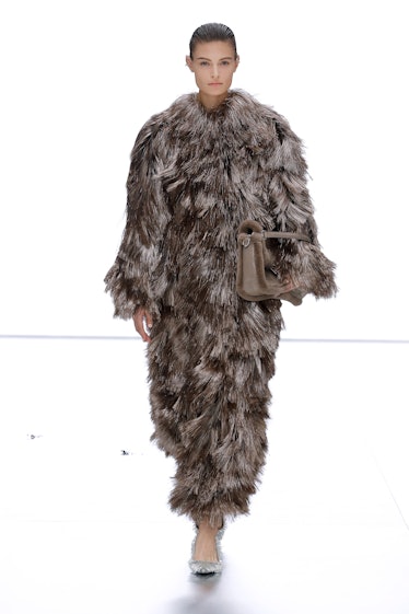 A model walks the runway during the Fendi Haute Couture Spring/Summer 2024 show as part of Paris Fas...