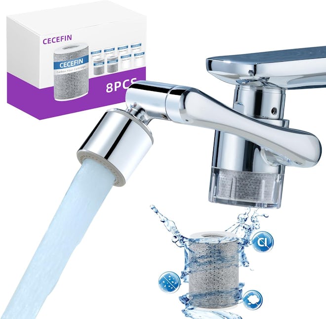 CECEFIN Splash Filter Sink Faucet-Aerator