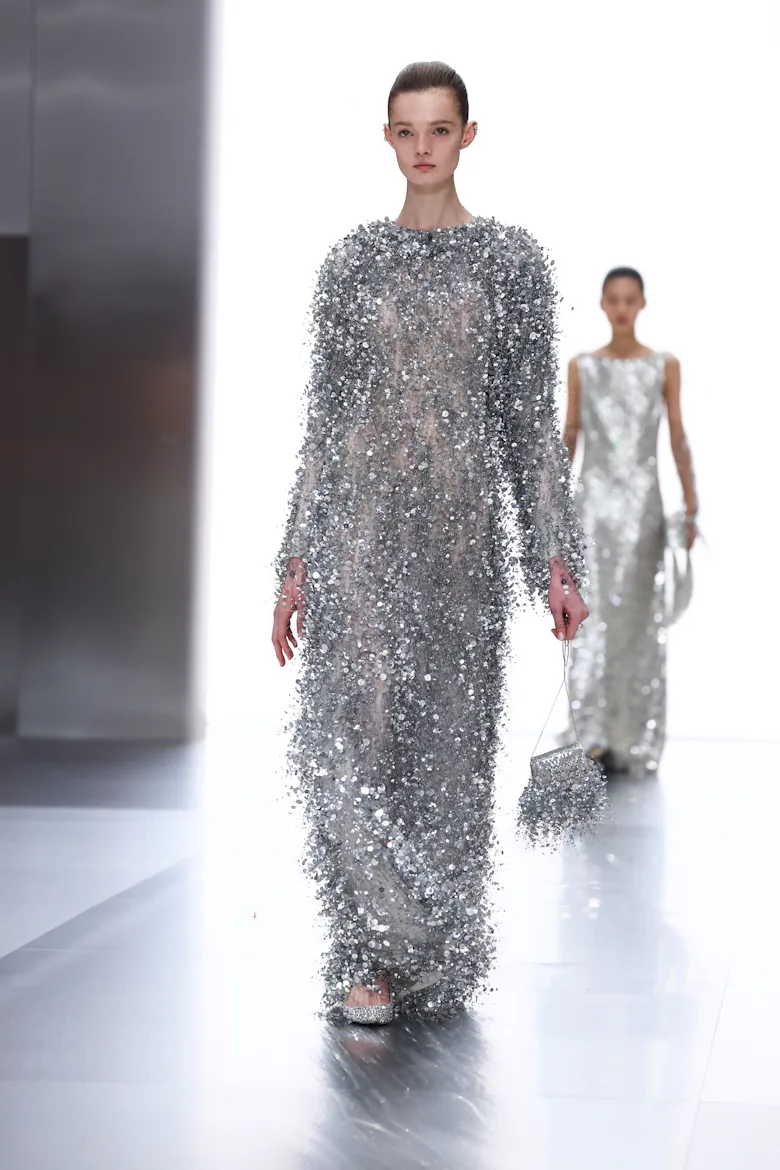 fendi silver dress Fendi Vintage Padded Silver Nylon Midi Dress For Sale at 1stDibs