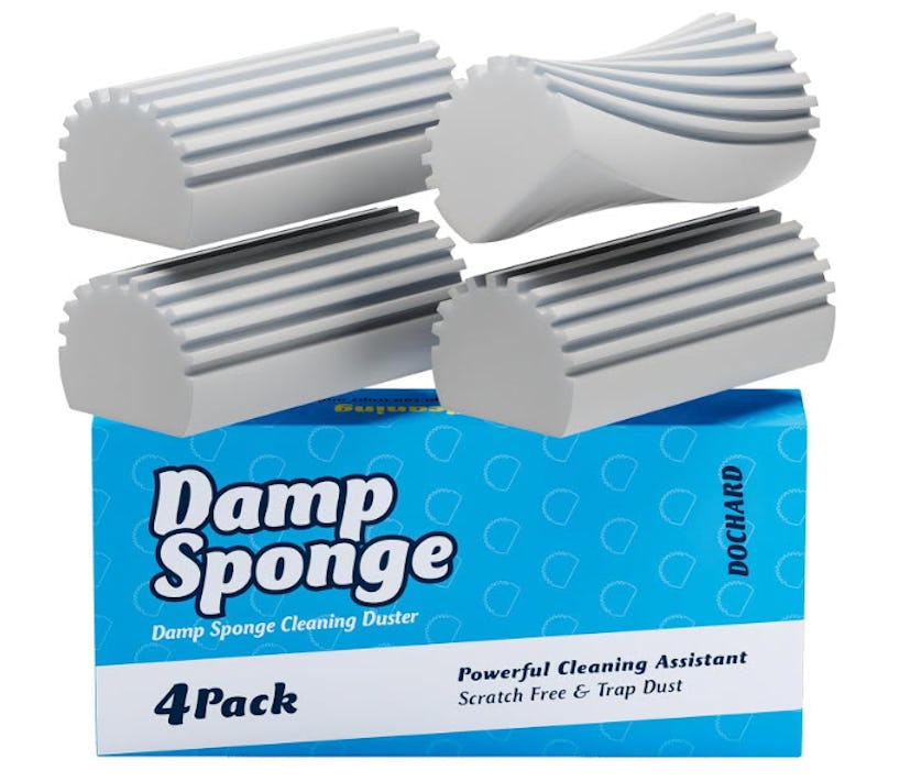 DOCHARD Damp Cleaning Sponge Duster (4-Pack)