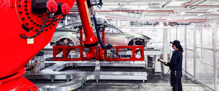 Tesla's manufacturing process