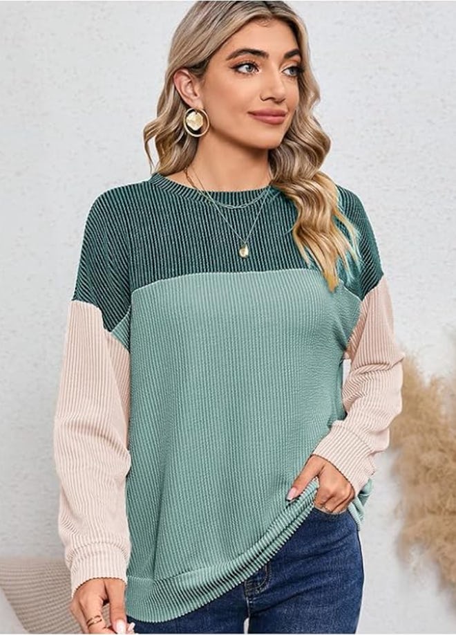 Dokotoo Color Block Pullover