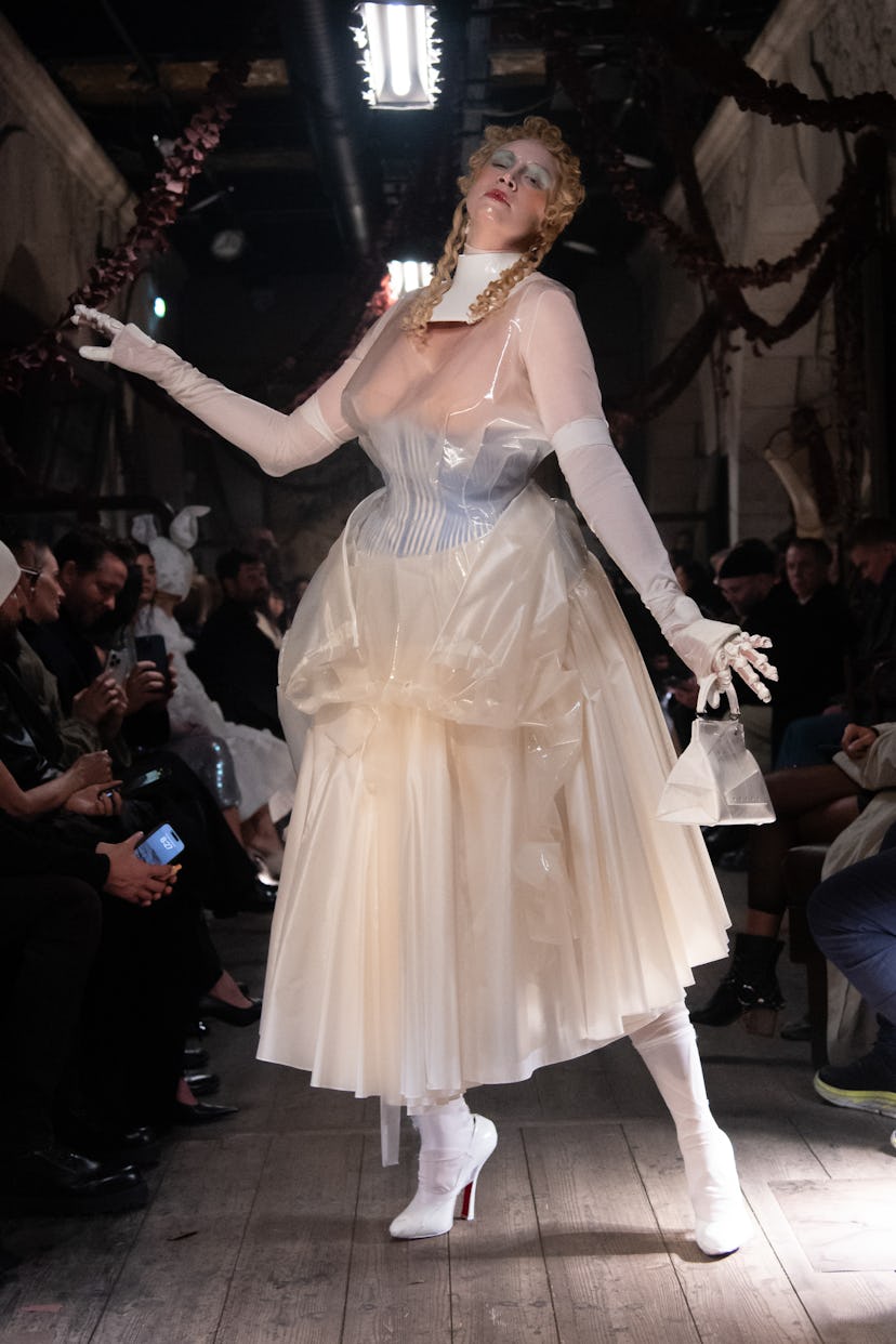 Gwendoline Christie closes Maison Margiela Artisanal show