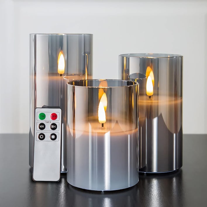 Eywamage Flameless Candles (Set of 3)