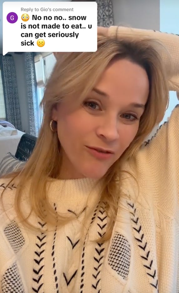 Is snow safe to eat?