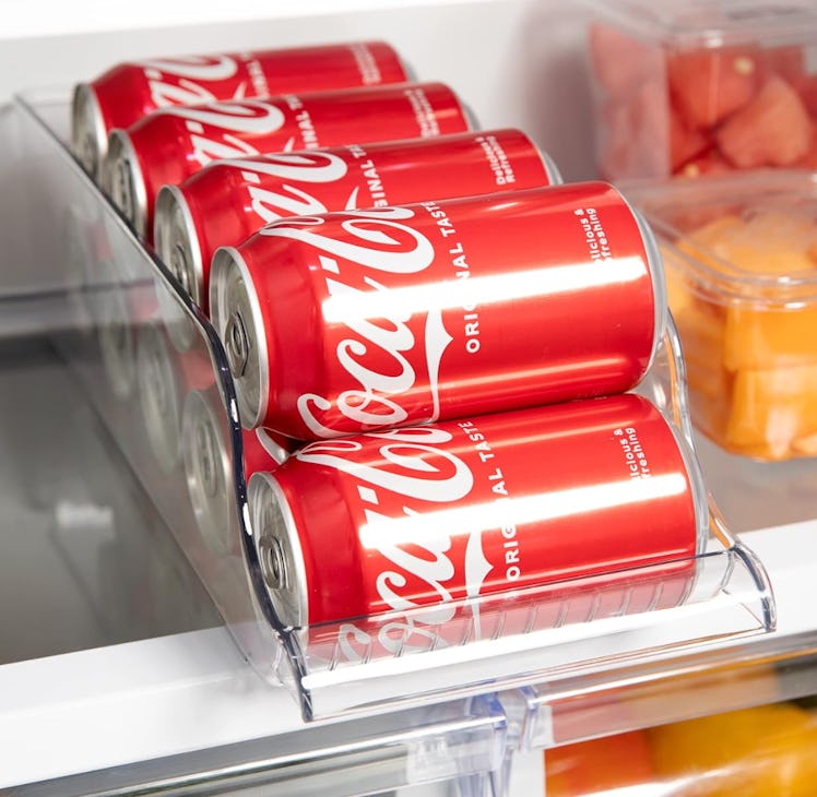 Greenco Refrigerator Soda Can Organizer Bin