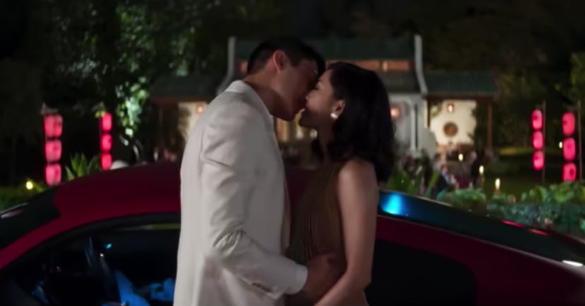 Nick and Rachel kiss in 'Crazy Rich Asians'