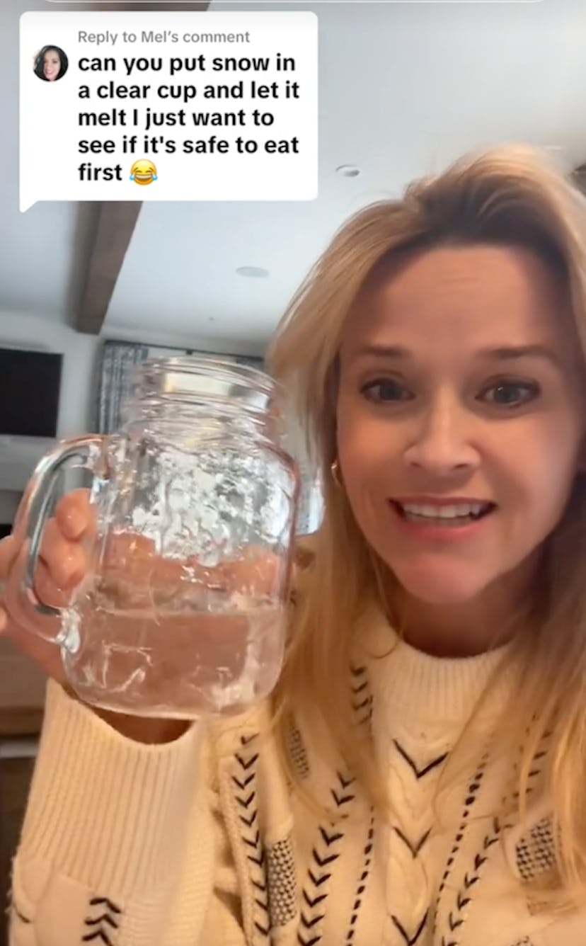 Reese Witherspoon’s snow recipe divided the internet.