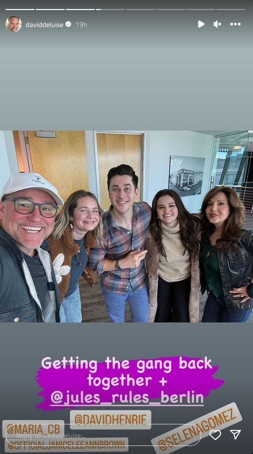 David DeLuise shares photos with original &lsquo;Wizards of Waverly Place&rsquo; stars Selena Gomez, David Henri&hellip;