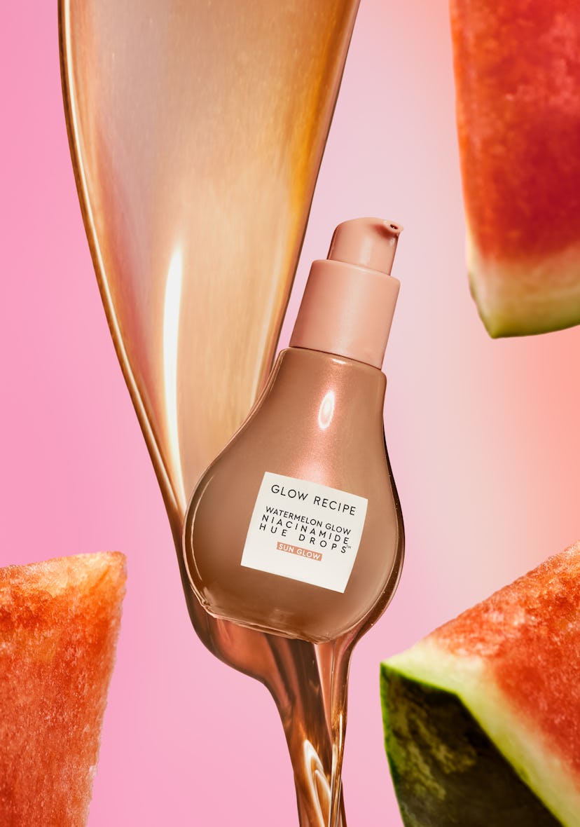 The Glow Recipe Watermelon Glow Niacinamide Hue Drops Sun Glow Serum launch on Feb. 23.