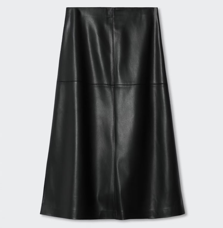 Faux-Leather Skirt