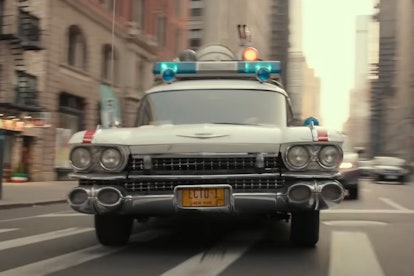 Ecto 1 in 'Ghostbusters: Frozen Empire.'