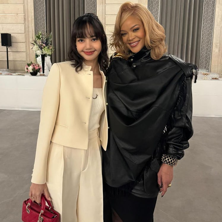 Lisa and Rihanna at the  Élysée Palace in Paris, France.