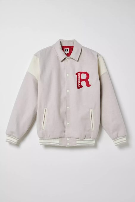 This varsity jacket is like the one Taylor Swift wore to the Buffalo Bills game. 