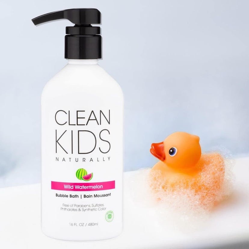 Clean Kids Naturally Wild Watermelon Bubble Bath, 1 Bottle (16 oz)