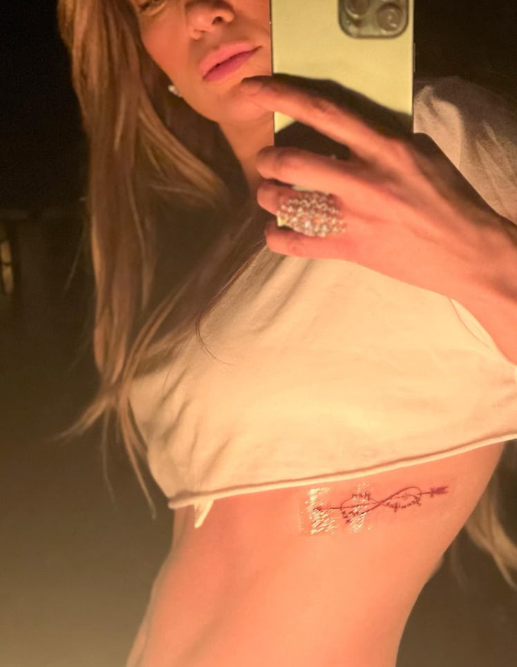 Jennifer Lopez revealed the tattoo she got for Ben Affleck.
