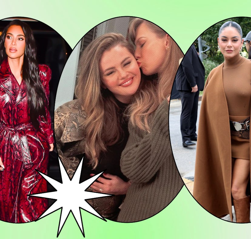 Kim K, Selena Gomez, Vanessa Hudgens, and more stylish stars wearing snakeskin animal print in 2023 ...