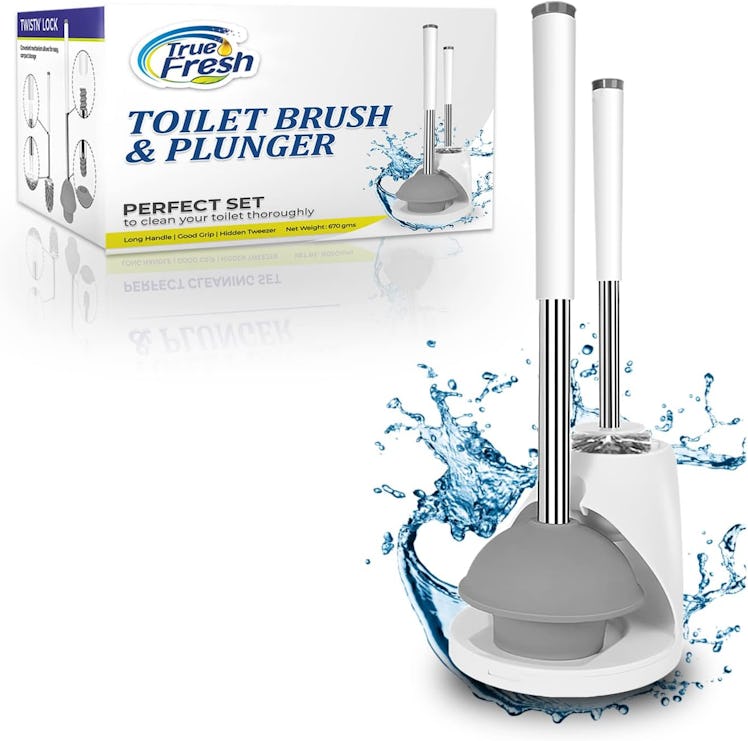 True Fresh Toilet Brush & Plunger Set