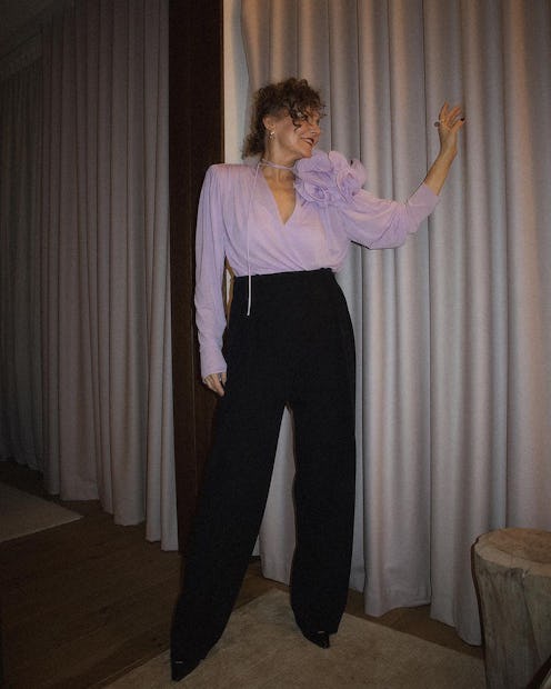 Stylish influencer over 50