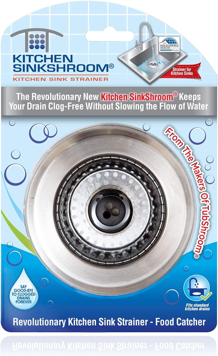 Kitchen SinkShroom Revolutionary Clog-Free Stainless Steel Sink Strainer