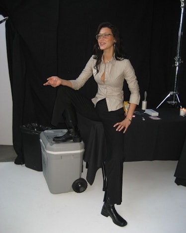Bella Hadid in Office Siren clothing. 