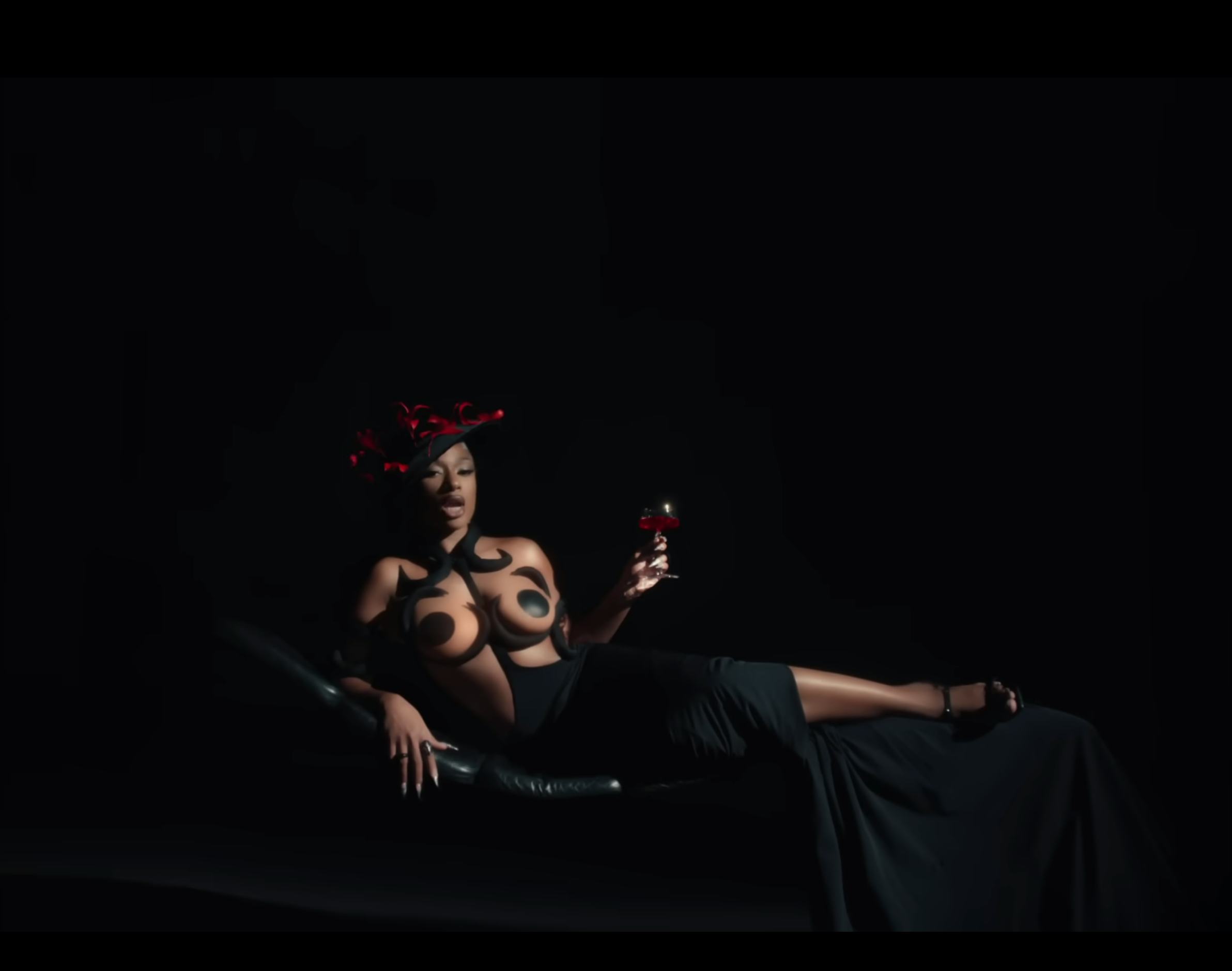 Megan Thee Stallion wore a hat adorned with red spider lilies in the &ldquo;Hiss&rdquo; music video.