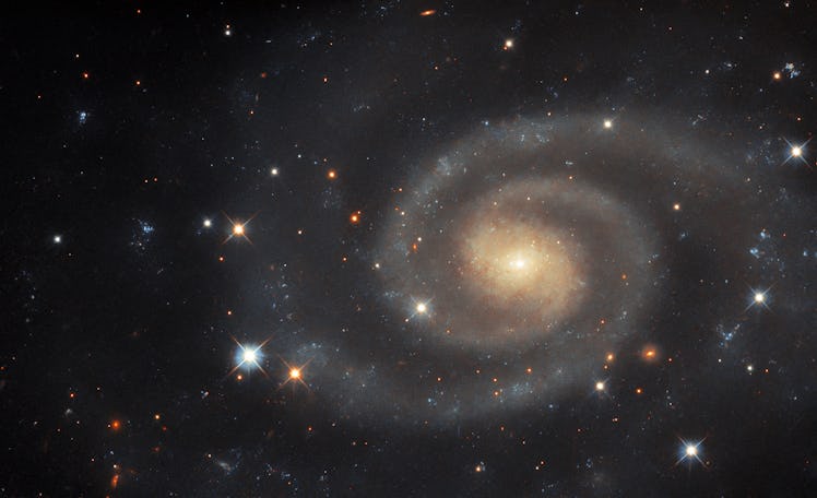 image of a spiral galaxy in space